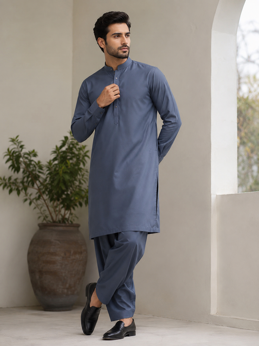 Classic Al Karam Cotton (Silver-Grey)